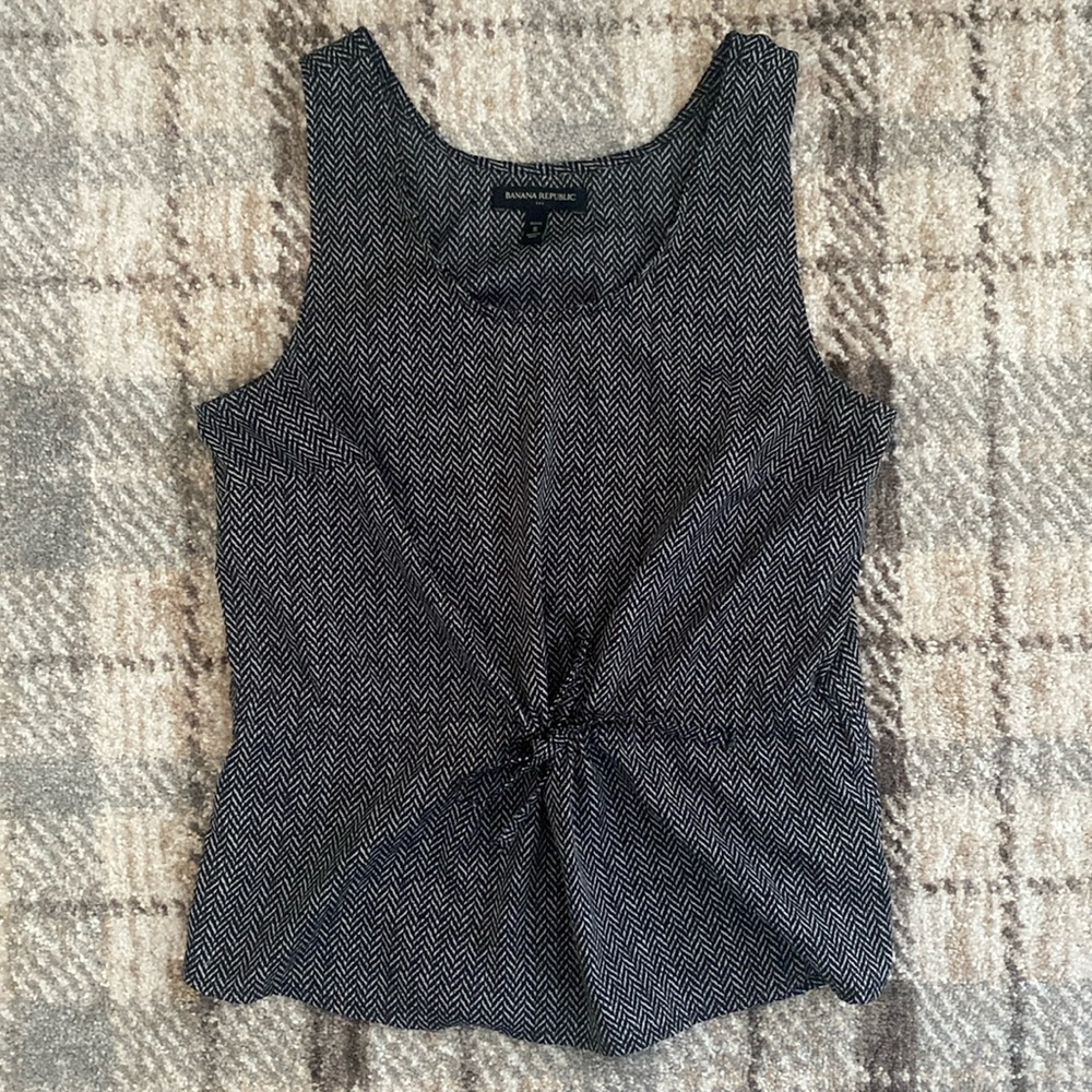 💐 Banana Republic Cinch Blouse Tank Small Petite